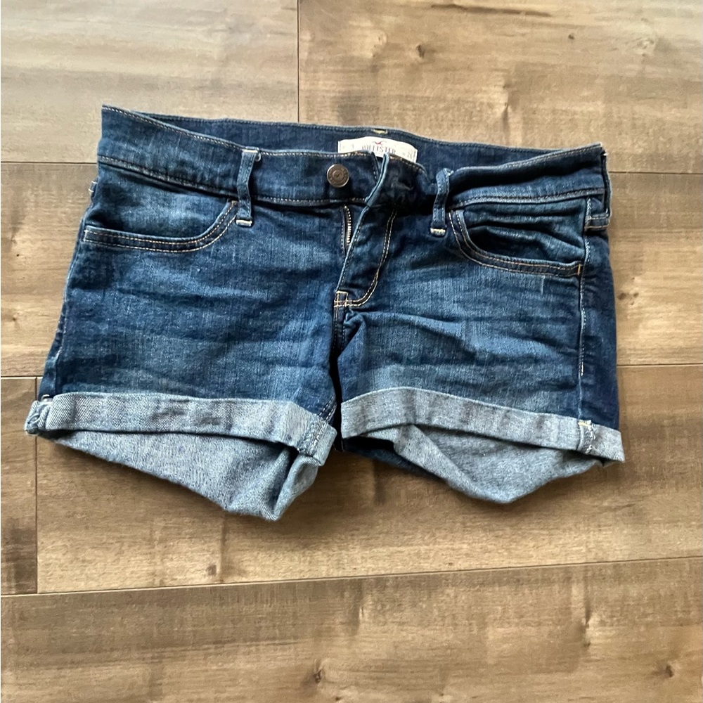 Hollister Dark Blue Jean Shorts